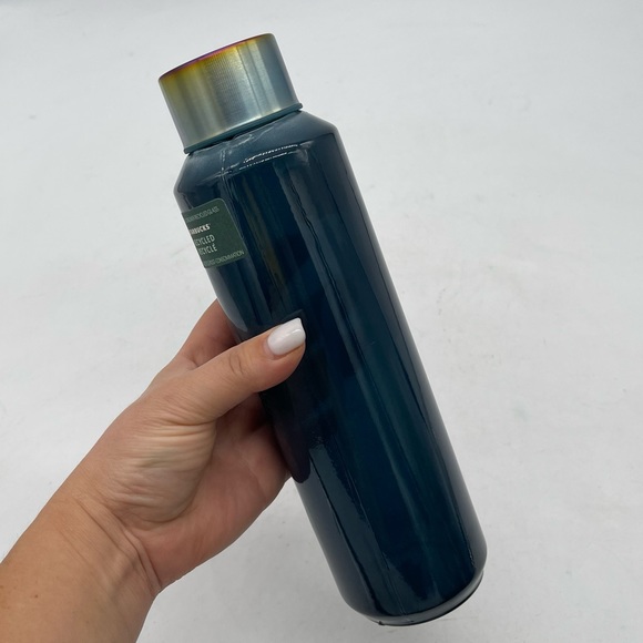 Starbucks Collectible Translucent Glass Water Bottle 22oz Recycled Irridescent - Picture 3 of 16